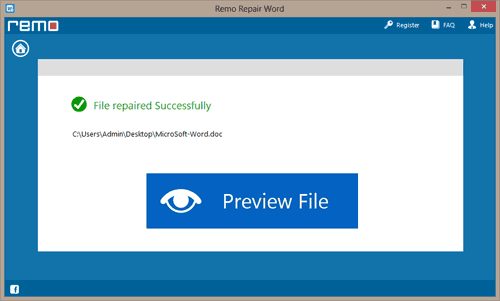 Word File Repair - Preview Repaired Word File